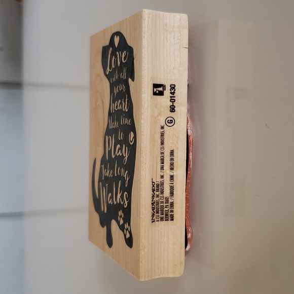 Dog Stamp Dog Stamps for Crafts Love with All Your Heart Deep Red Furry Friends - Picture 4 of 16